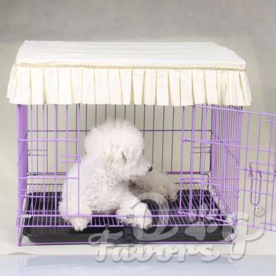 Factory wholesale cotton fabric enveloped dog cage cat child dog tent cover dust cover can be customized