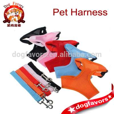 Trade Assurance Soft Air Mesh Dog Harness Puppy Pet Walk Vest And Pulling Lead